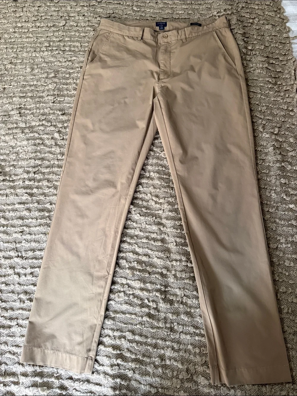J. Crew Flex Tech Men’s Khaki Straight-Leg - Size W33 L32